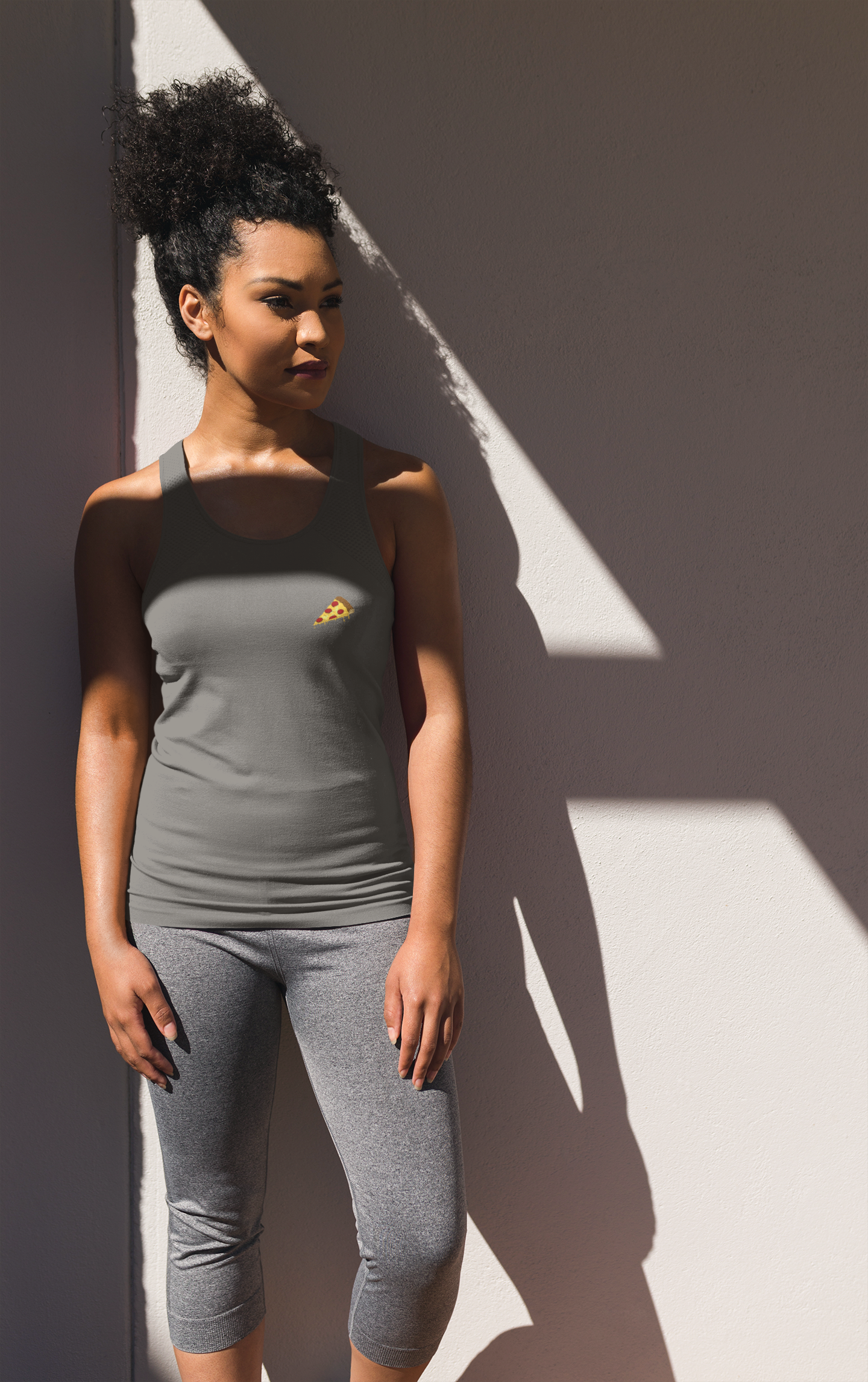 Pizza Minimals Women Tank Top- FunkyTeesClub