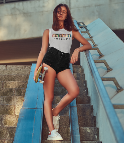 F.R.I.E.N.D.S. Friends Web Series Women Tank Top- FunkyTeesClub