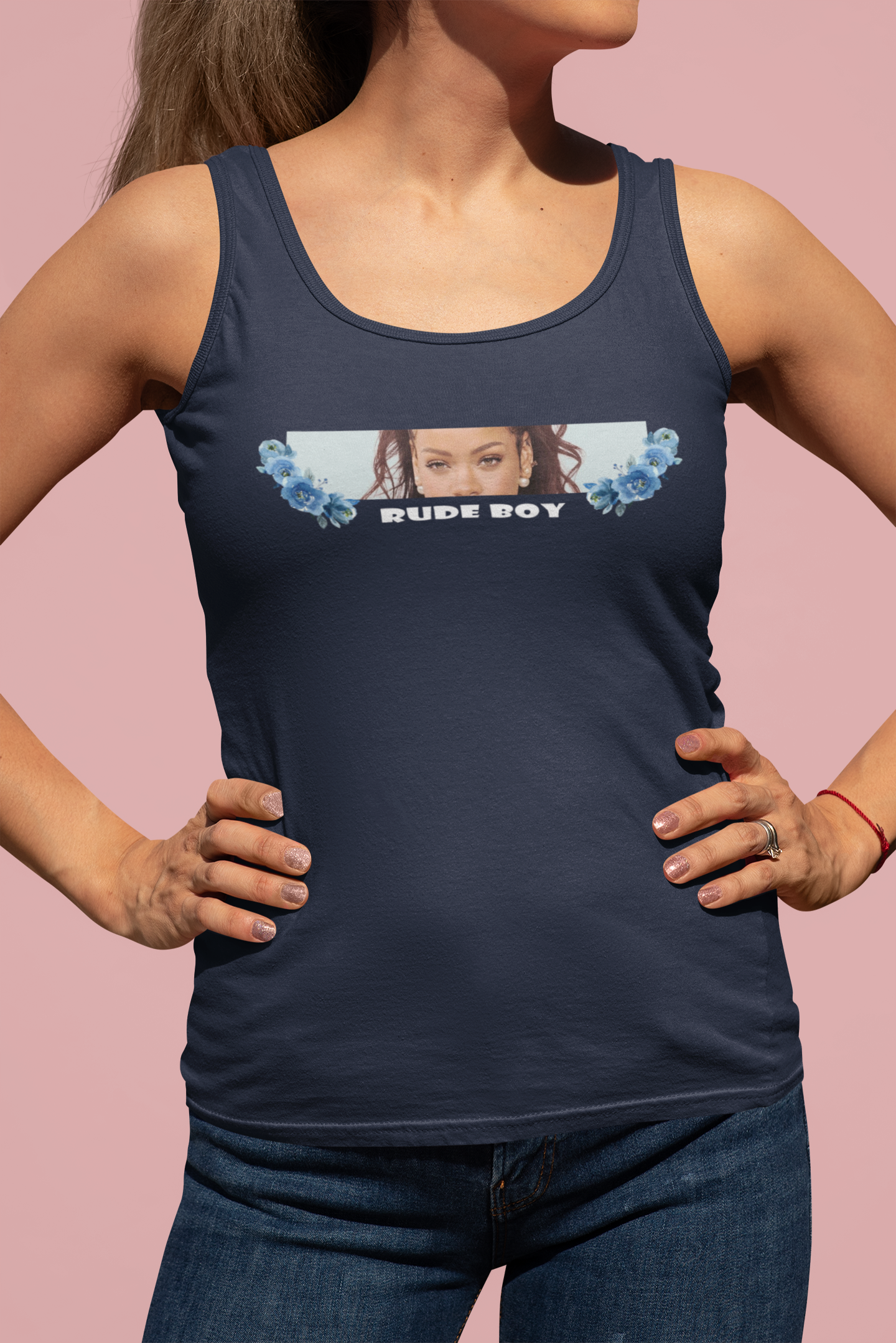 Rude Boy Minimals Women Tank Top- FunkyTeesClub