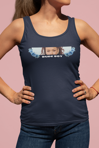 Rude Boy Minimals Women Tank Top- FunkyTeesClub