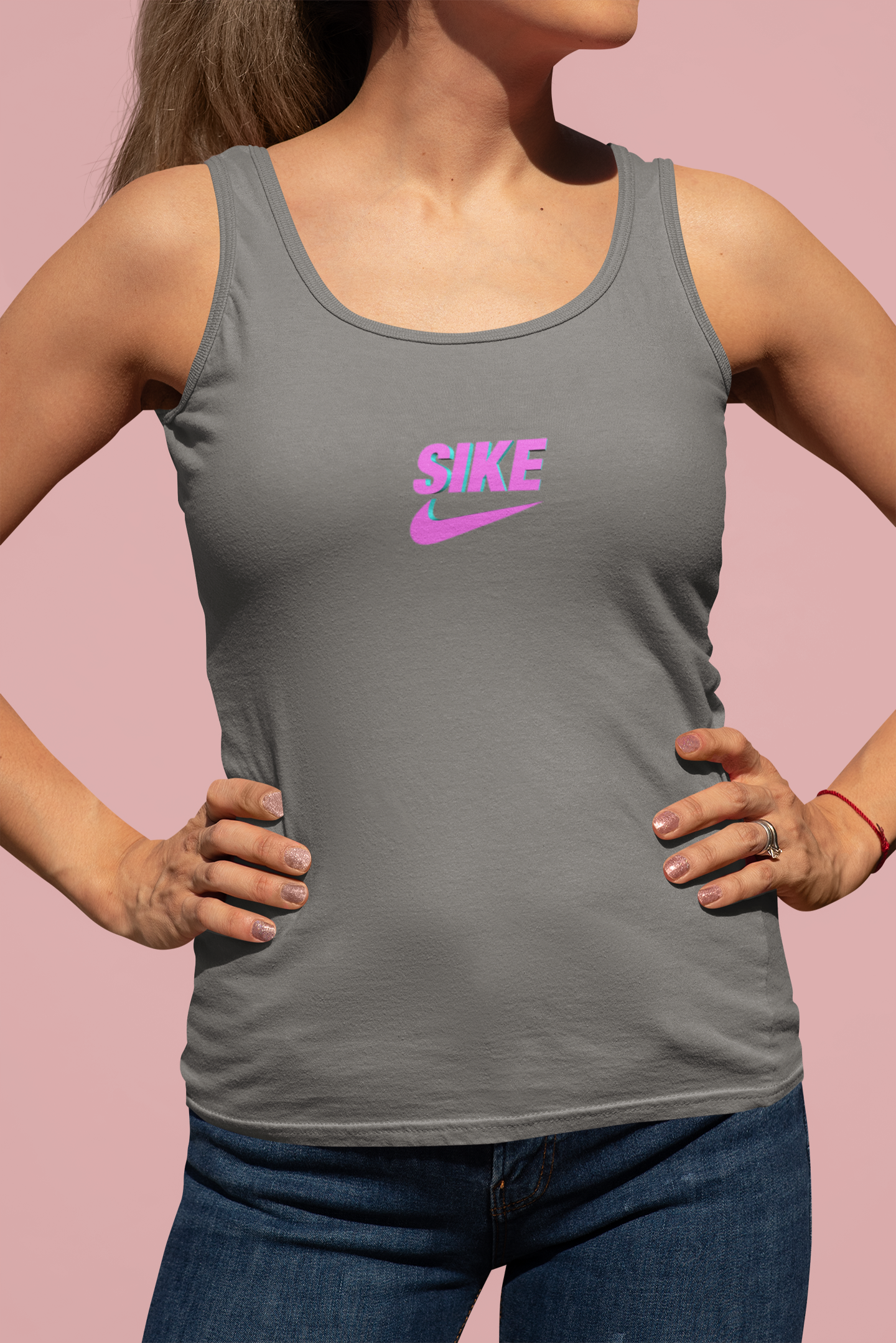 Sike Minimals Women Tank Top- FunkyTeesClub