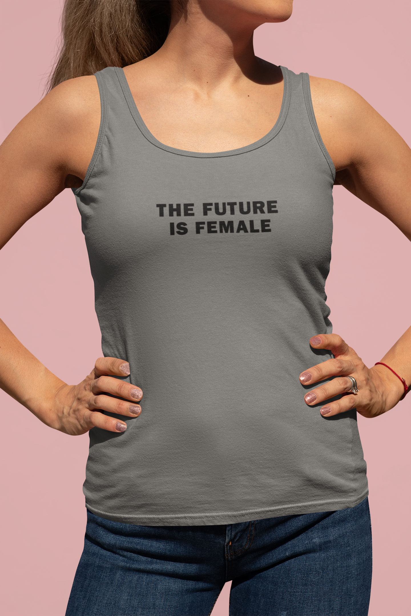 The Future Is Female Minimals Women Tank Top- FunkyTeesClub