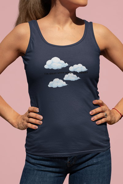 Its Okay Who I Am Today Minimals Women Tank Top- FunkyTeesClub