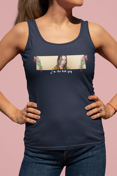 I Am The Bad Guy Minimals Women Tank Top- FunkyTeesClub