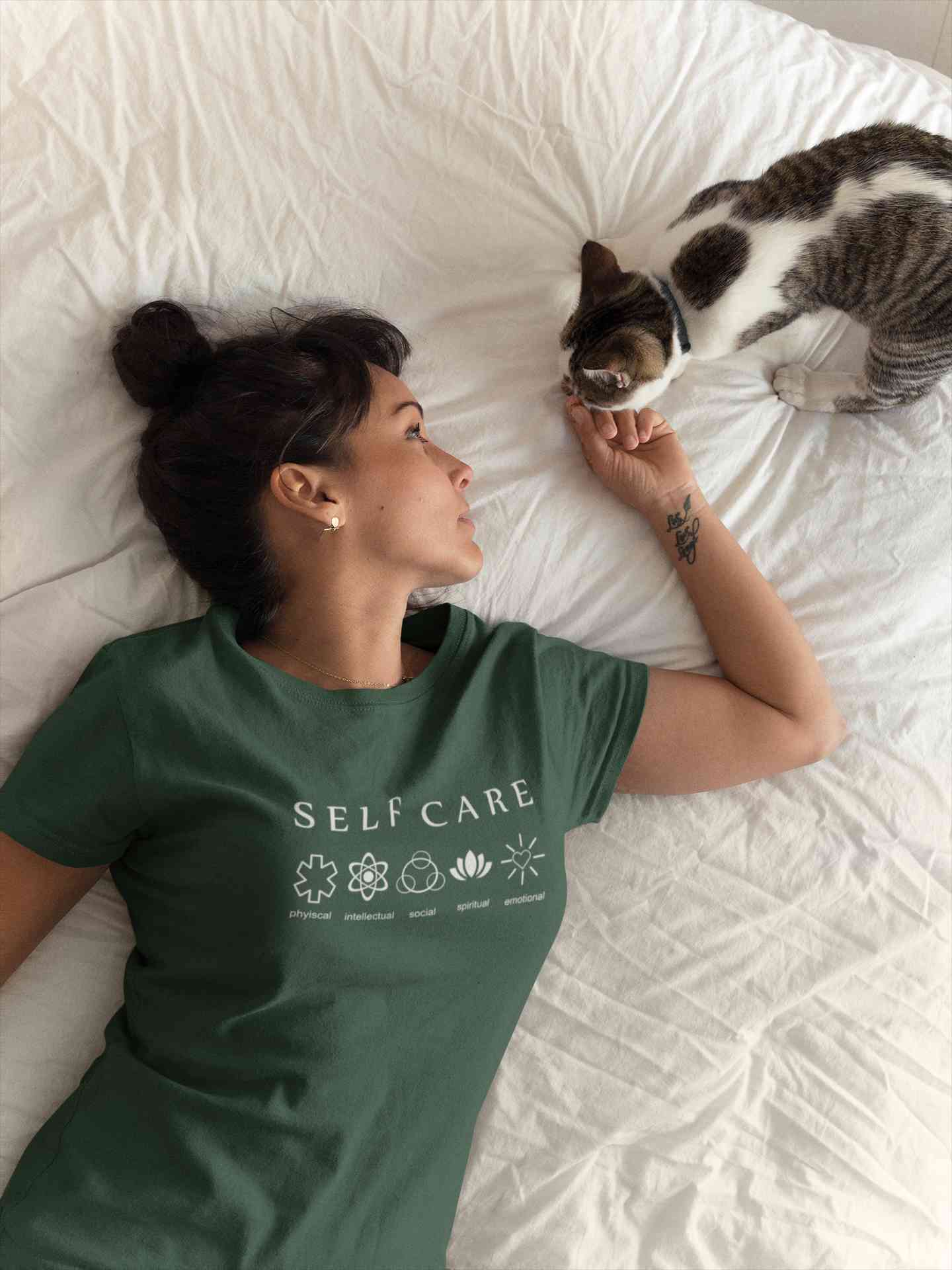 Self Care Women Half Sleeves T-shirt- FunkyTeesClub