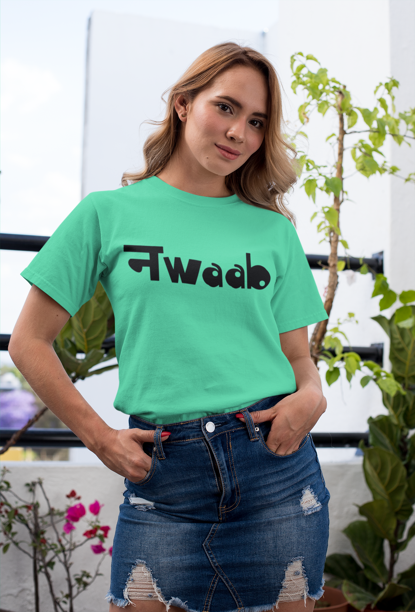 Nwaab Women Half Sleeves T-shirt- FunkyTeesClub