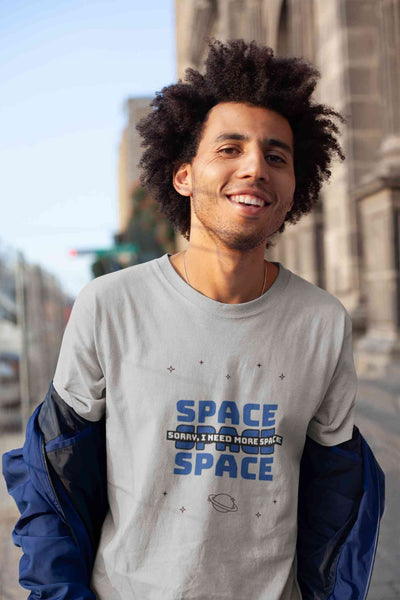 I Need More Space Mens Half Sleeves T-shirt- FunkyTeesClub