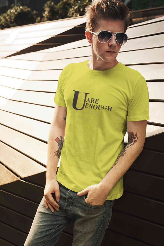 You Are Enough Mens Half Sleeves T-shirt- FunkyTeesClub