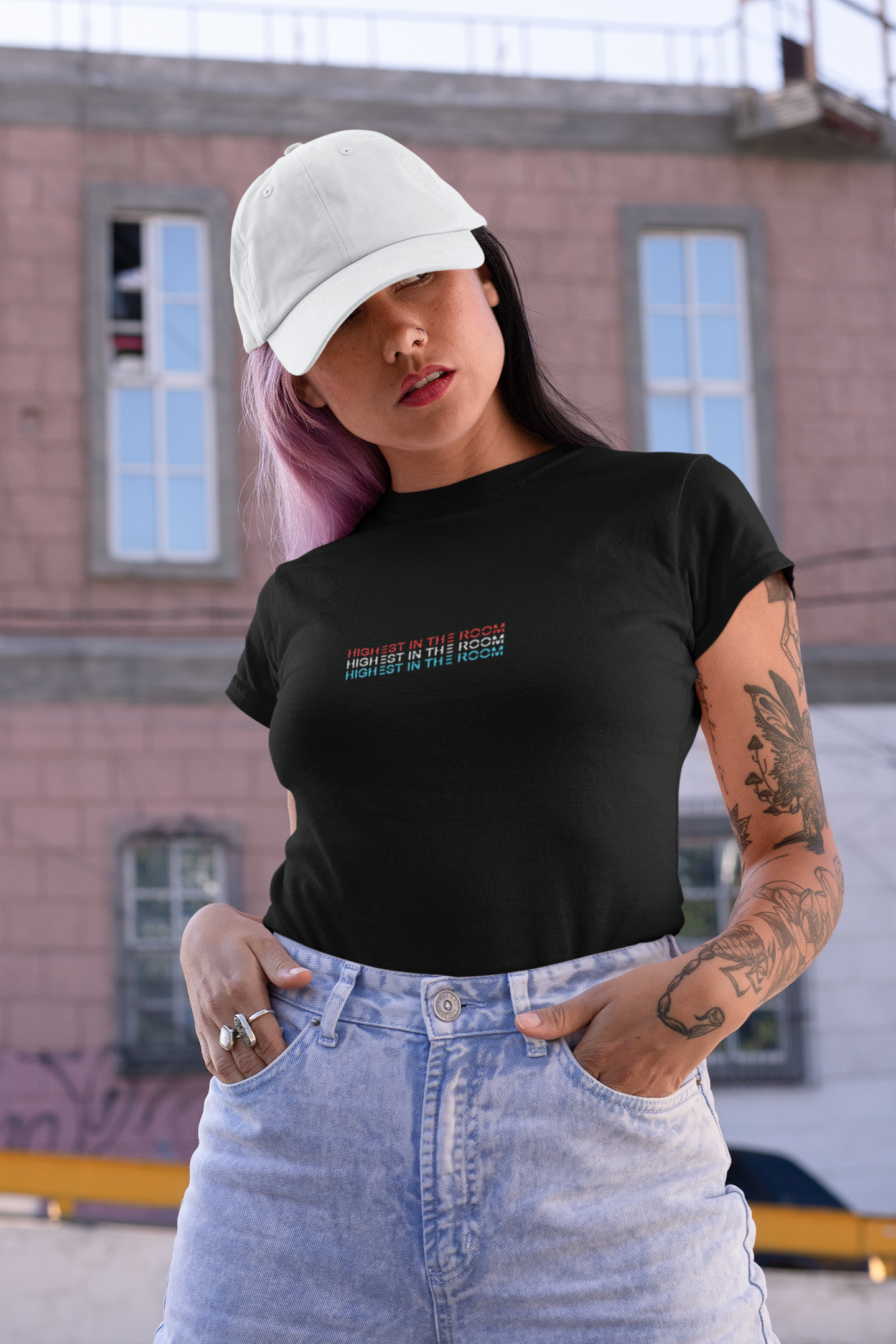 Highest in the room Minimal Women Half Sleeves T-shirt- FunkyTeesClub