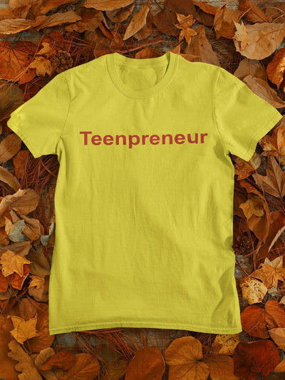 Teenpreneur Mens Half Sleeves T-shirt- FunkyTeesClub - Funky Tees Club