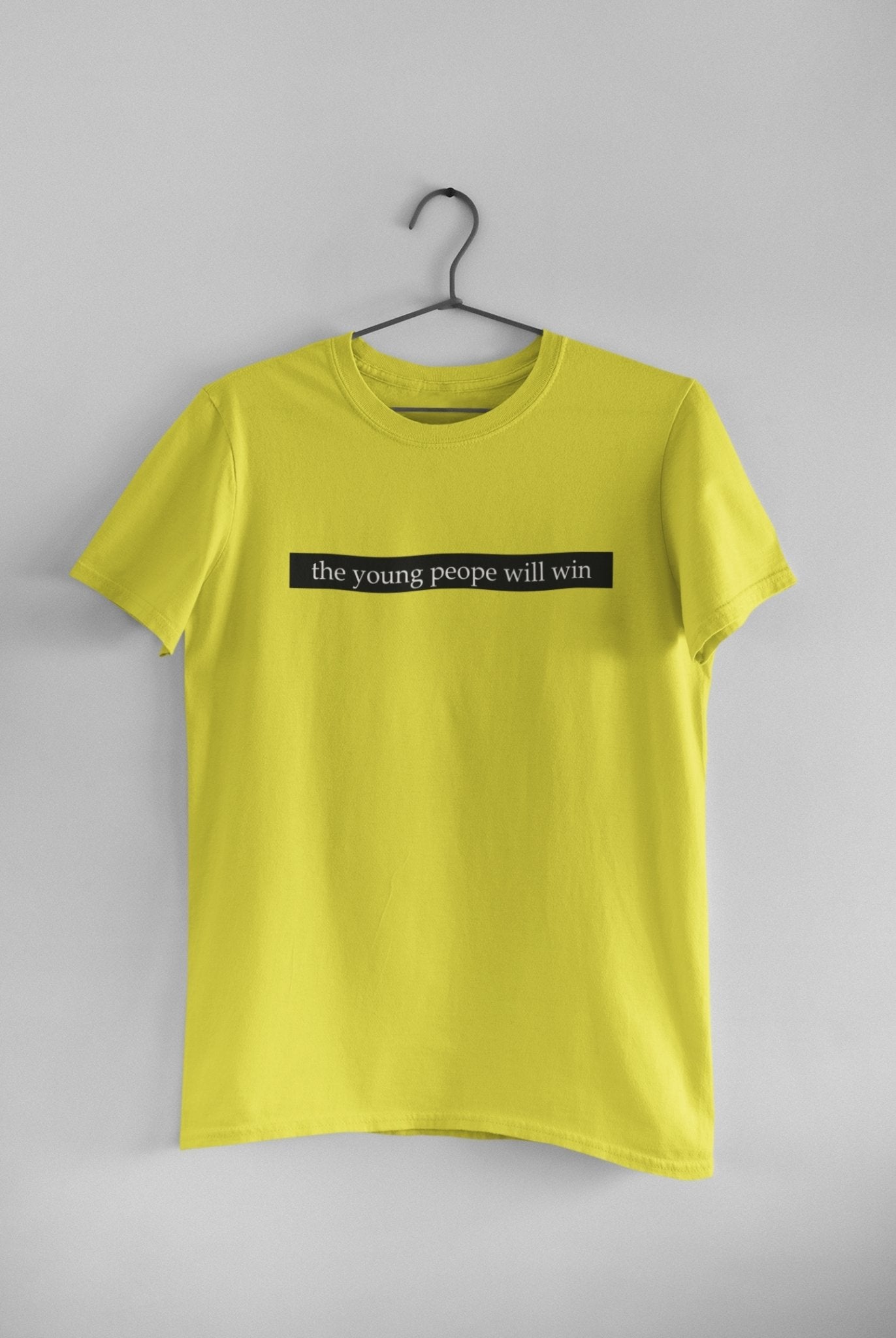 The Young People Will Win Teenpreneur Mens Half Sleeves T-shirt- FunkyTeesClub - Funky Tees Club