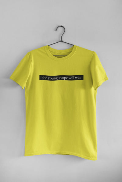 The Young People Will Win Teenpreneur Mens Half Sleeves T-shirt- FunkyTeesClub - Funky Tees Club