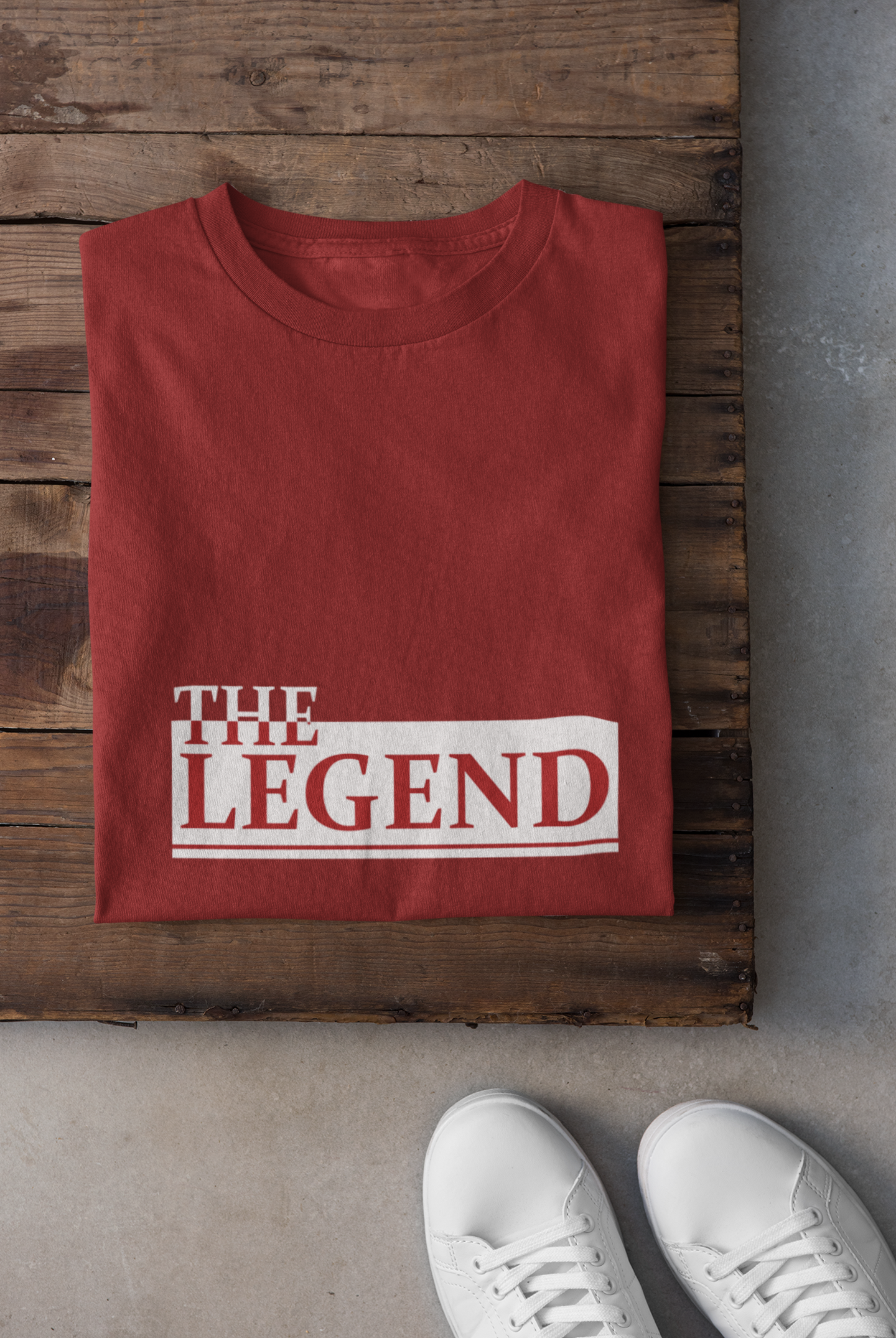 The Legend Mother And Son Red Matching T-Shirt- FunkyTeesClub