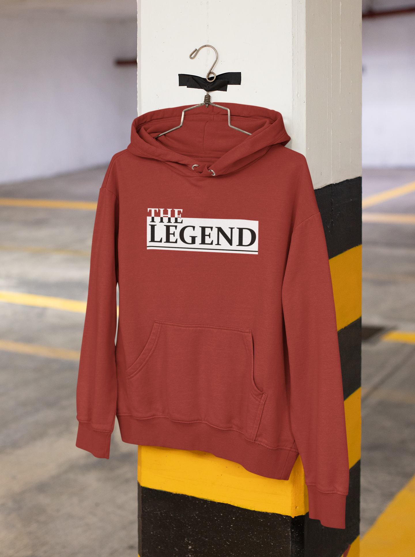 The Legend Father and Son Red Matching Hoodies- FunkyTeesClub