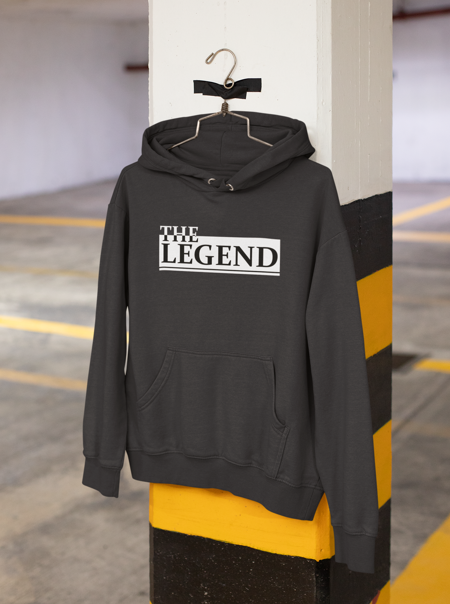The Legend Father and Son Black Matching Hoodies- FunkyTeesClub