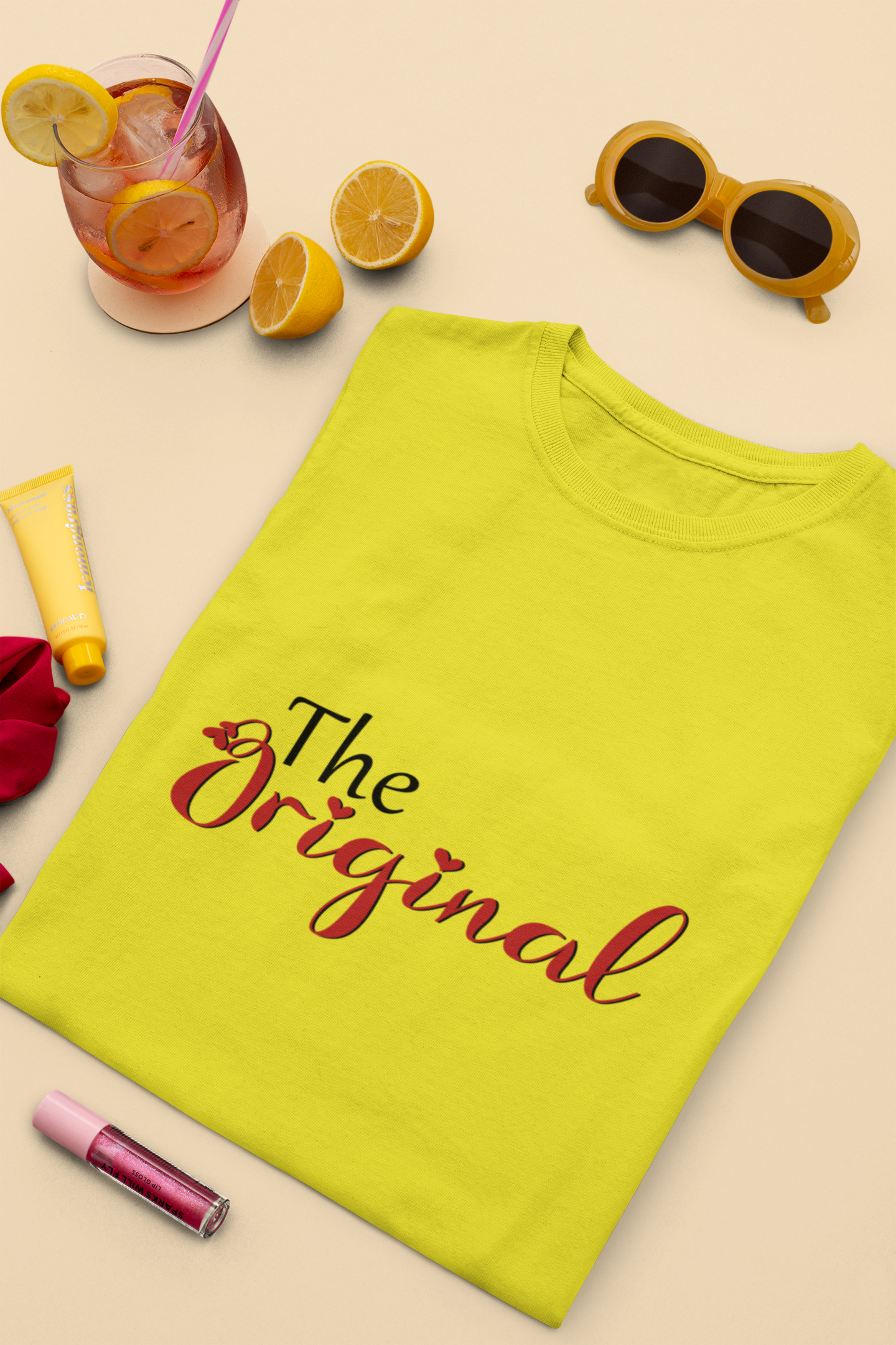 The Original Mother And Son Yellow Matching T-Shirt- FunkyTeesClub
