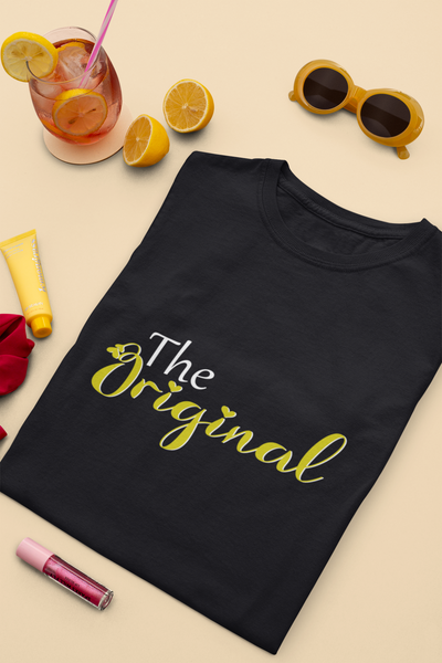 The Original Mother And Son Black Matching T-Shirt- FunkyTeesClub