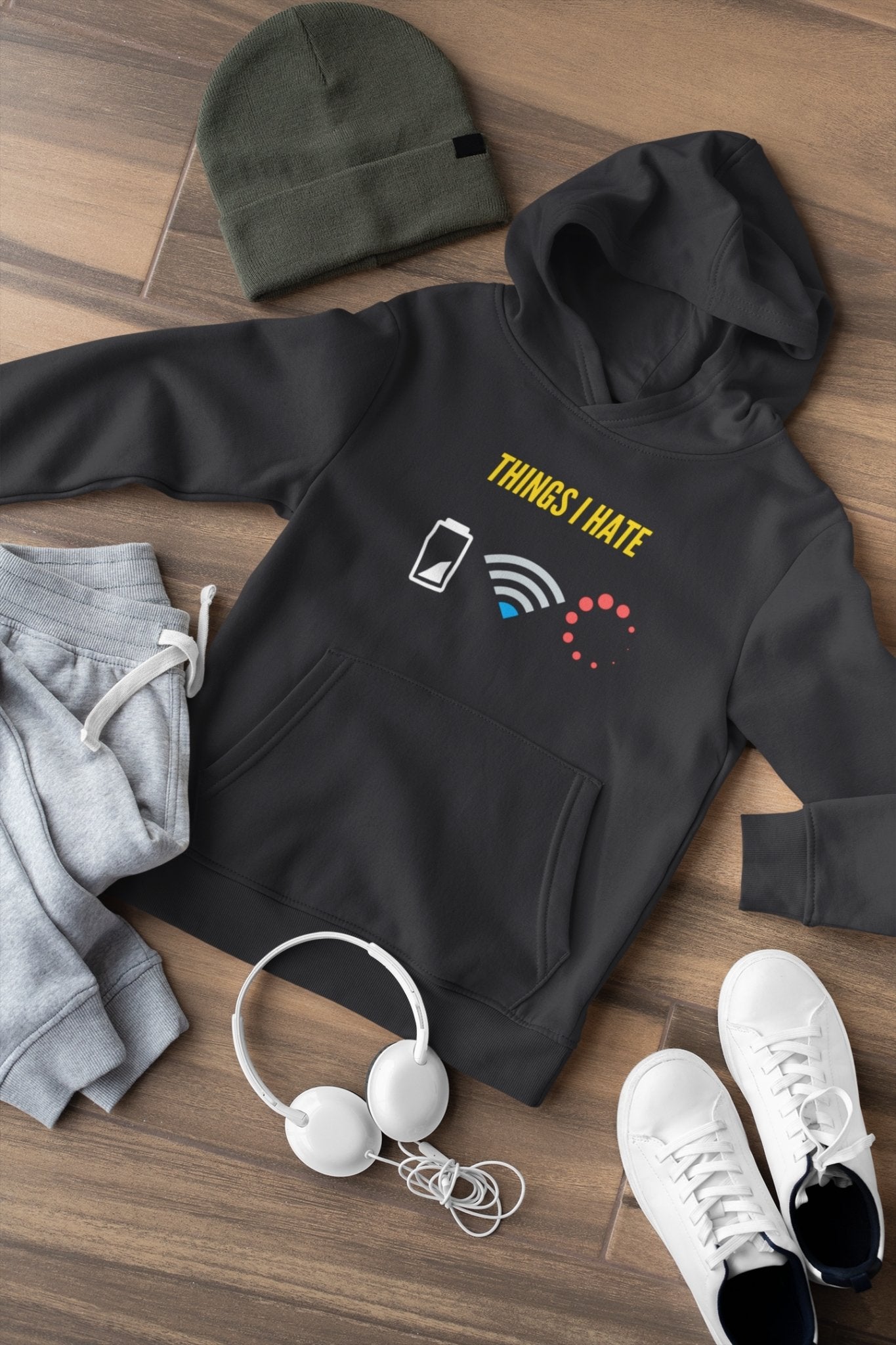 Things I hate Geek Hoodies for Women-FunkyTeesClub - Funky Tees Club