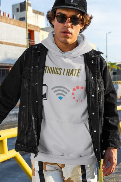 Things I hate Geek Men Hoodies-FunkyTeesClub - Funky Tees Club