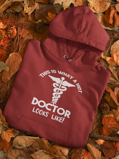 This Is What A Hot Doctor Looks Like Men Hoodies-FunkyTeesClub - Funky Tees Club