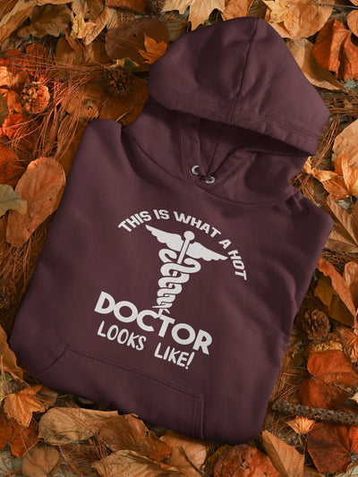 This Is What A Hot Doctor Looks Like Men Hoodies-FunkyTeesClub - Funky Tees Club