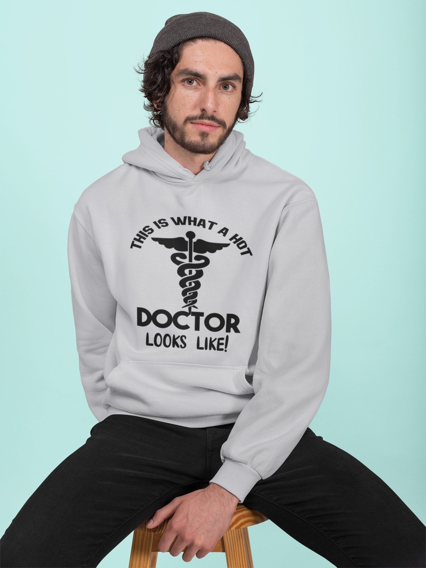 This Is What A Hot Doctor Looks Like Men Hoodies-FunkyTeesClub - Funky Tees Club