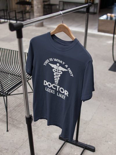 This Is What A Hot Doctor Looks Like Mens Half Sleeves T-shirt- FunkyTeesClub - Funky Tees Club