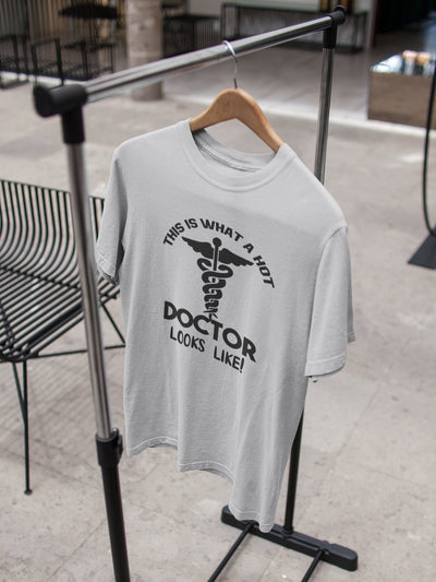 This Is What A Hot Doctor Looks Like Mens Half Sleeves T-shirt- FunkyTeesClub - Funky Tees Club