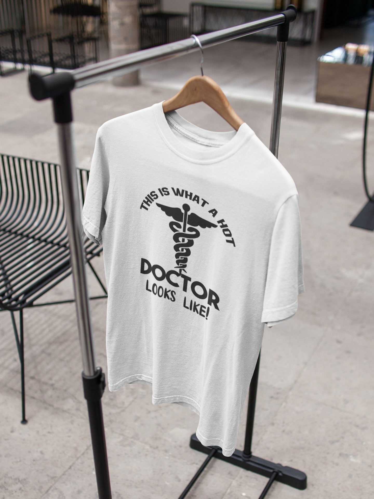 This Is What A Hot Doctor Looks Like Women Half Sleeves T-shirt- FunkyTeesClub - Funky Tees Club
