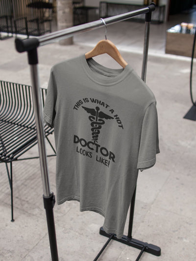 This Is What A Hot Doctor Looks Like Women Half Sleeves T-shirt- FunkyTeesClub - Funky Tees Club