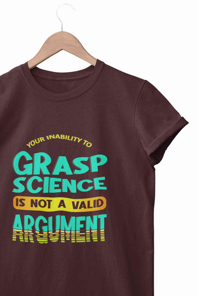 Not A Valid Argument Women Half Sleeves T-shirt- FunkyTeesClub