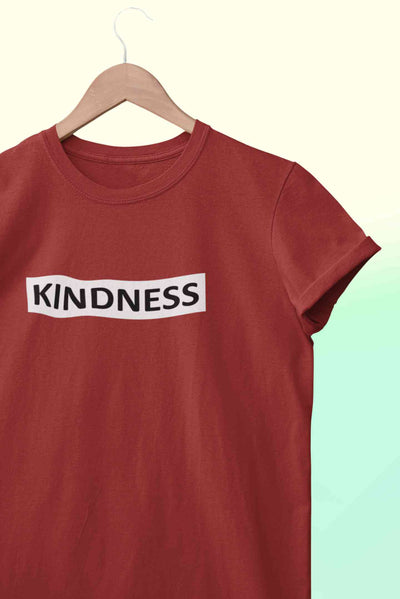 Kindness Mens Half Sleeves T-shirt- FunkyTeesClub