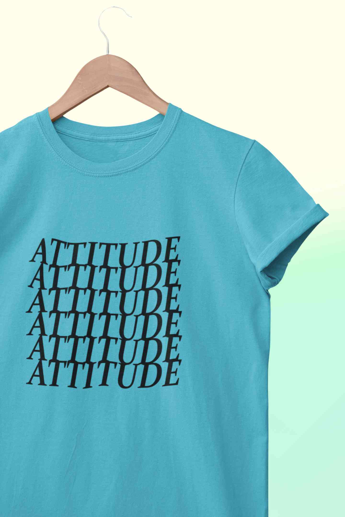 Attitude Women Half Sleeves T-shirt- FunkyTeesClub