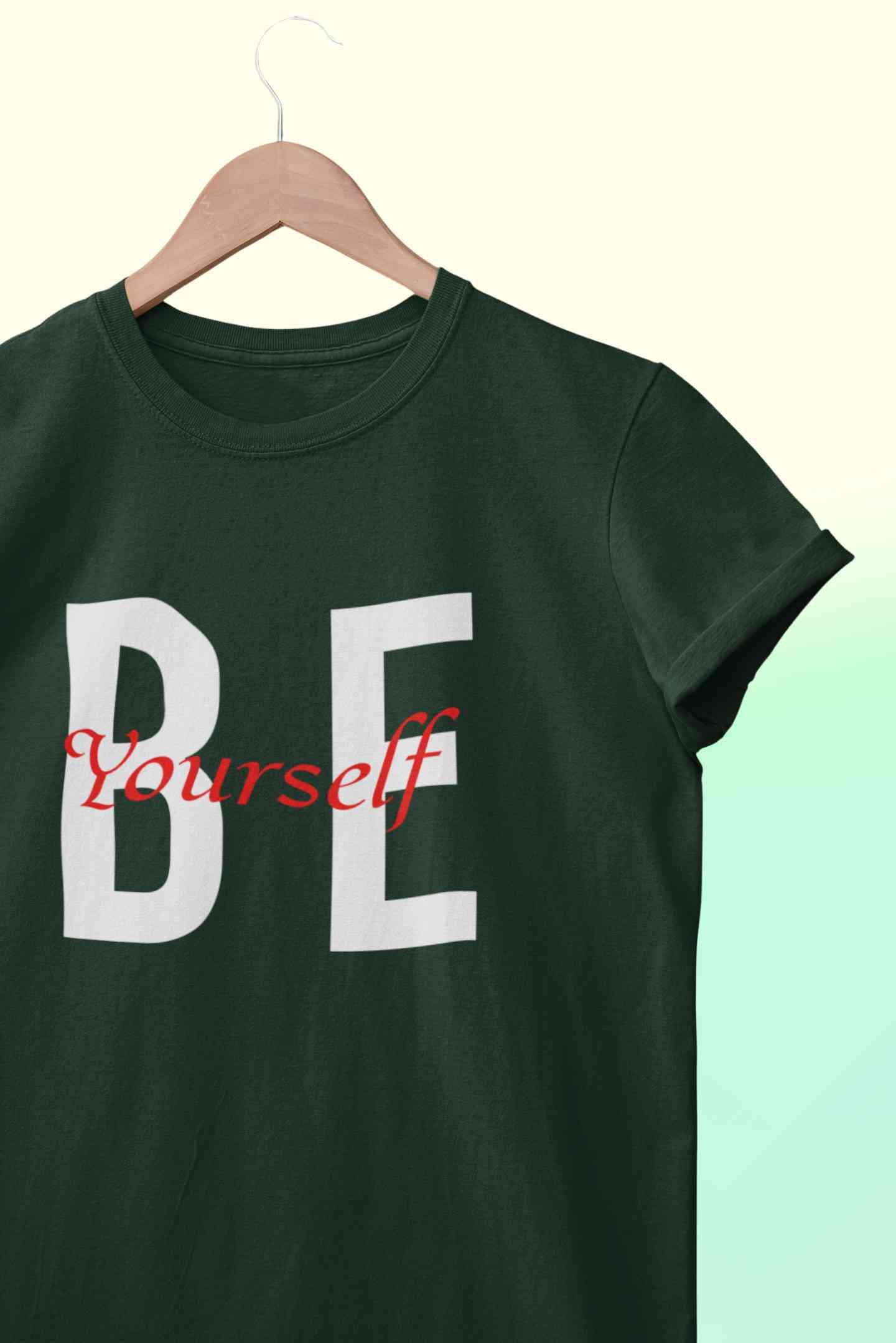 Be Yourself Mens Half Sleeves T-shirt- FunkyTeesClub