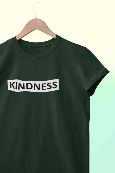 Kindness Women Half Sleeves T-shirt- FunkyTeesClub