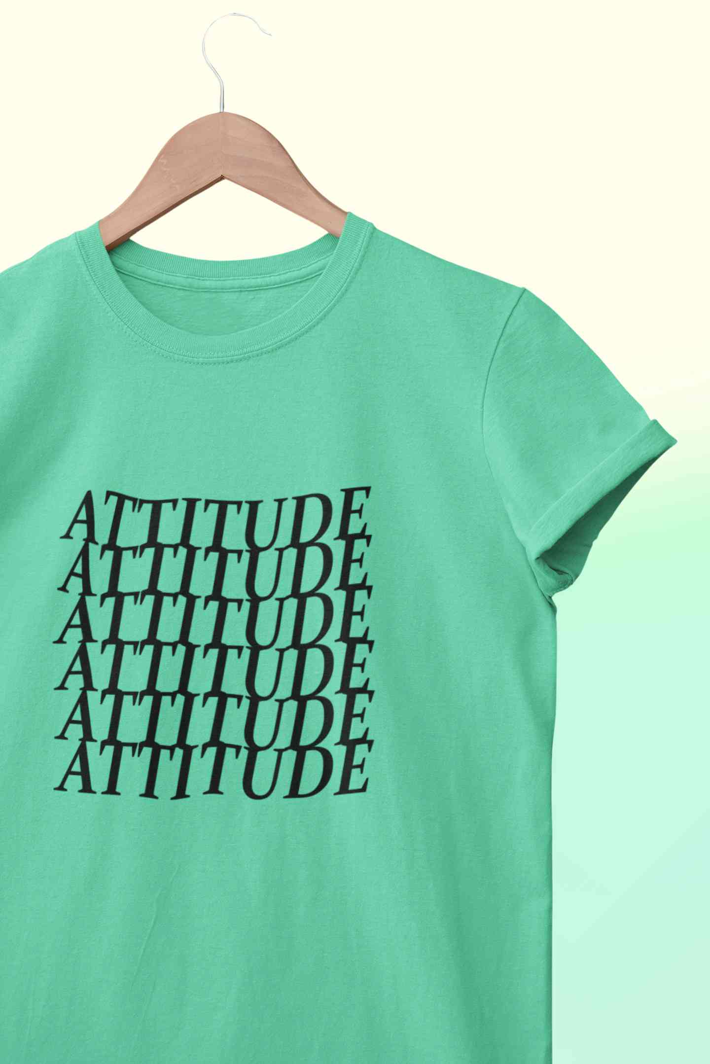 Attitude Mens Half Sleeves T-shirt- FunkyTeesClub
