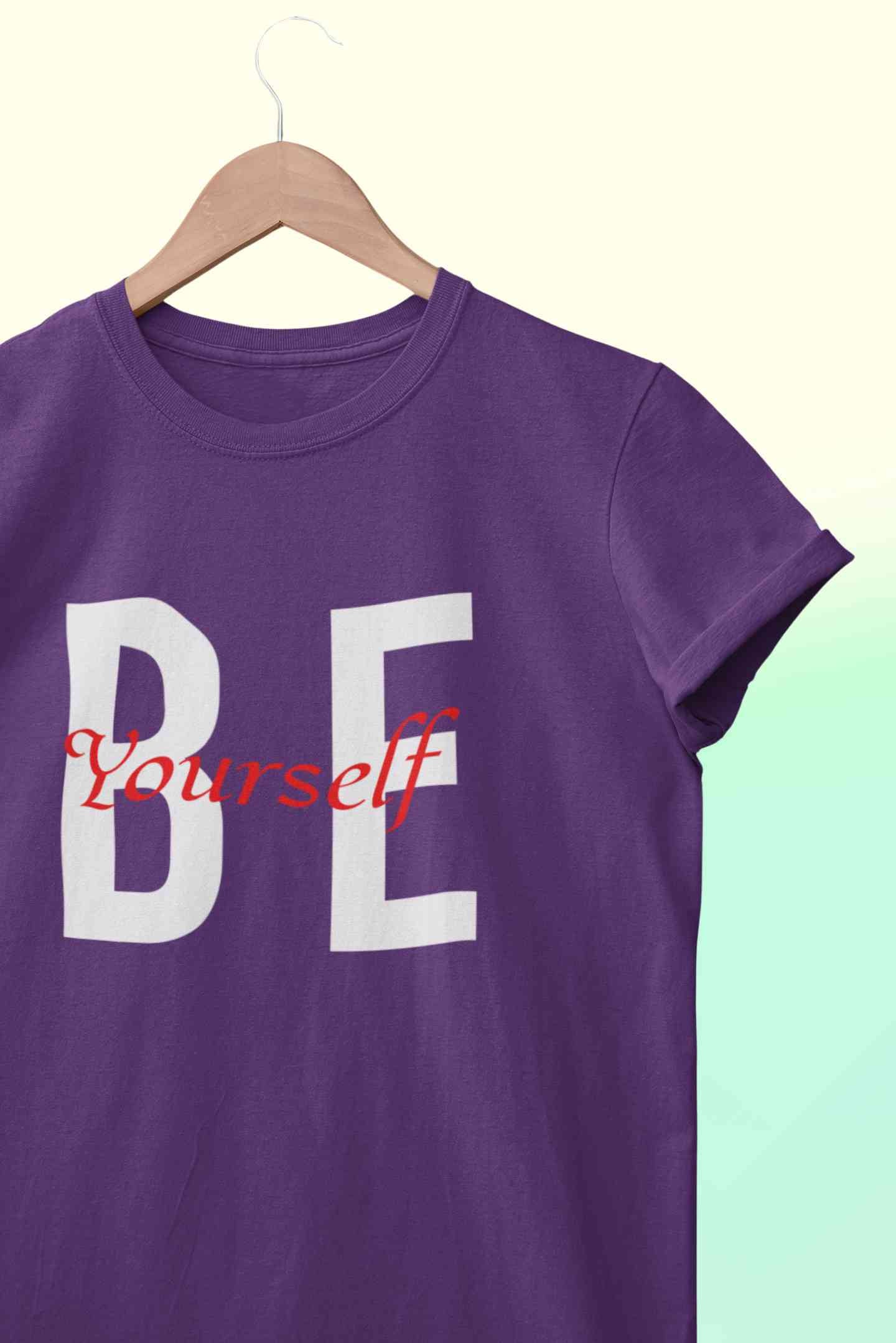 Be Yourself Mens Half Sleeves T-shirt- FunkyTeesClub