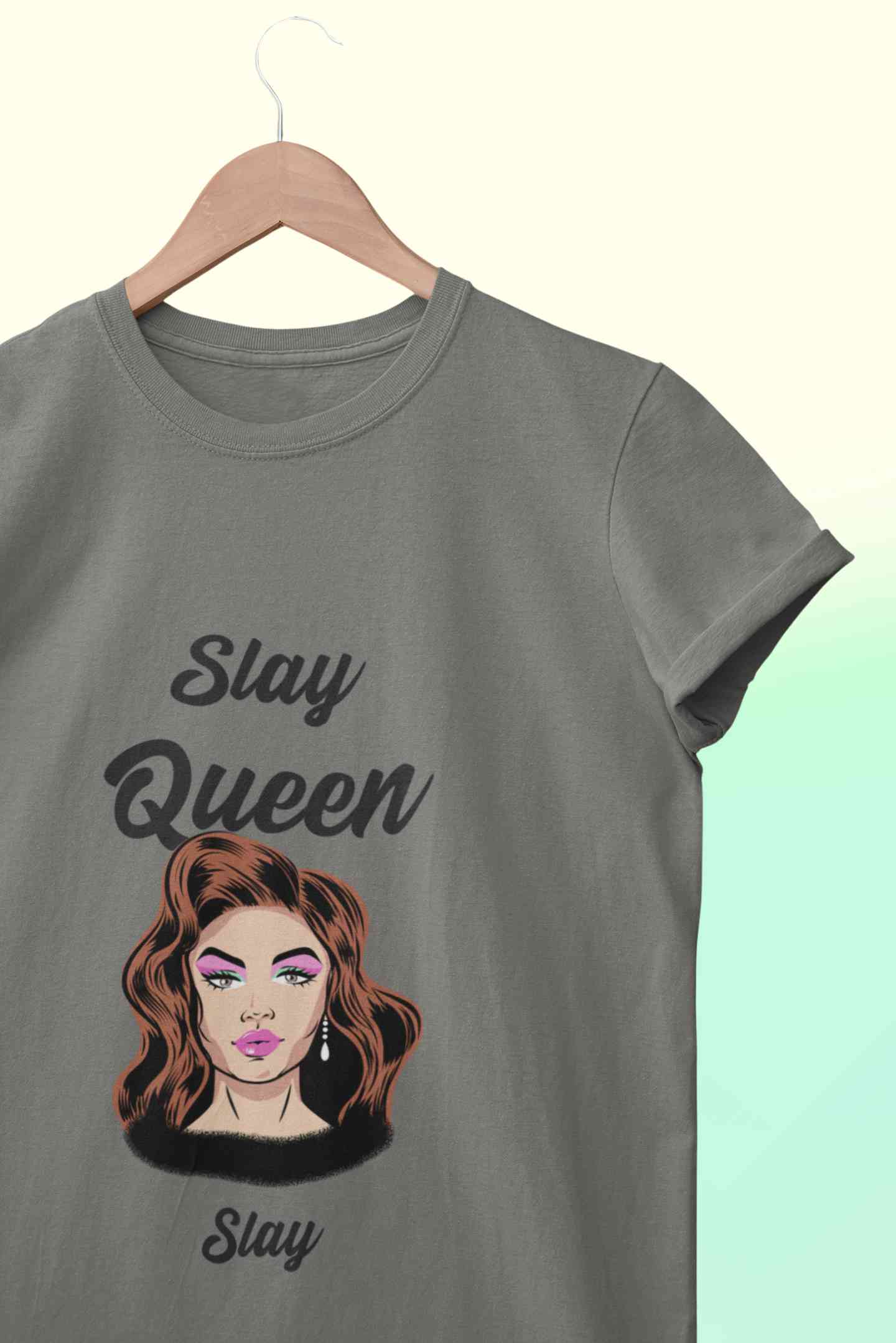 Slay Queen Women Half Sleeves T-shirt- FunkyTeesClub