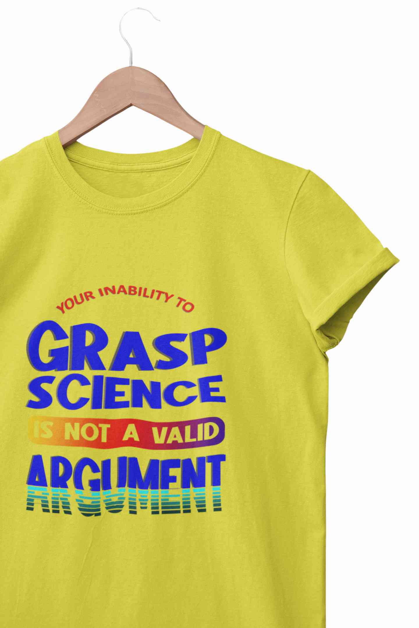 Not A Valid Argument Mens Half Sleeves T-shirt- FunkyTeesClub