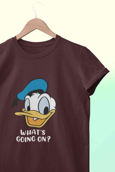 Whats Going On Mens Half Sleeves T-shirt- FunkyTeesClub