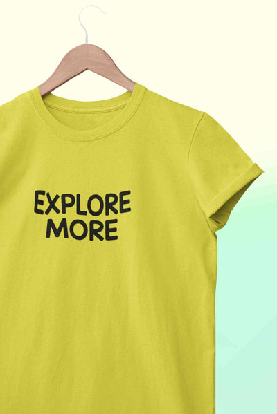 Explore More Women Half Sleeves T-shirt- FunkyTeesClub