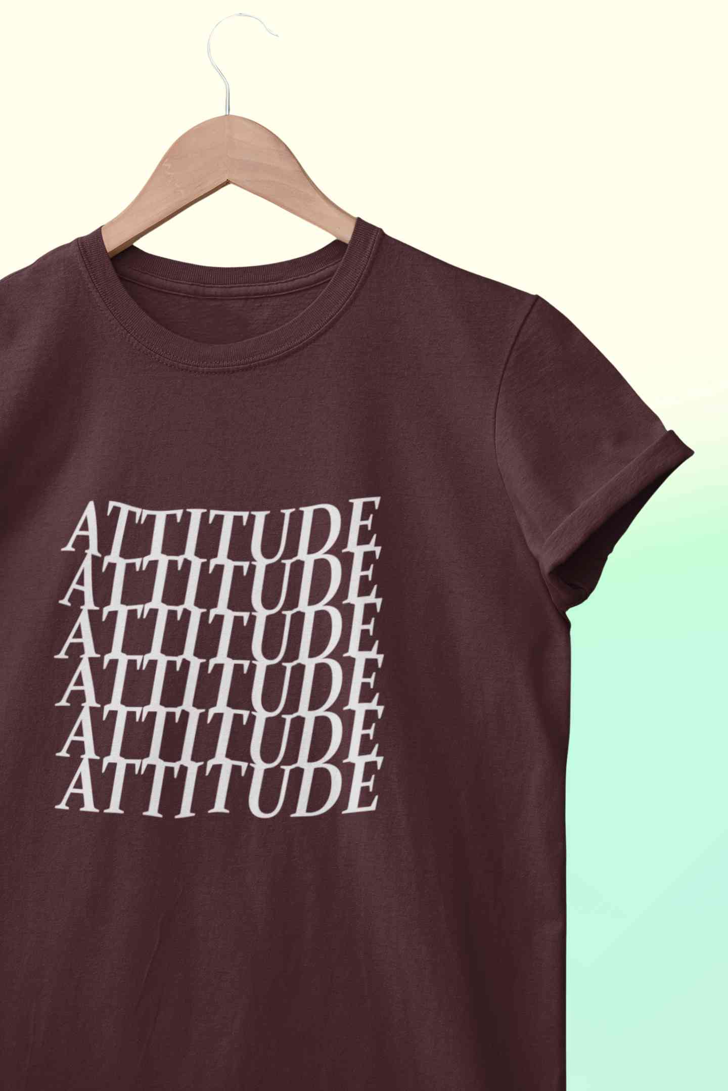 Attitude Mens Half Sleeves T-shirt- FunkyTeesClub