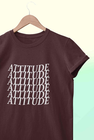 Attitude Mens Half Sleeves T-shirt- FunkyTeesClub