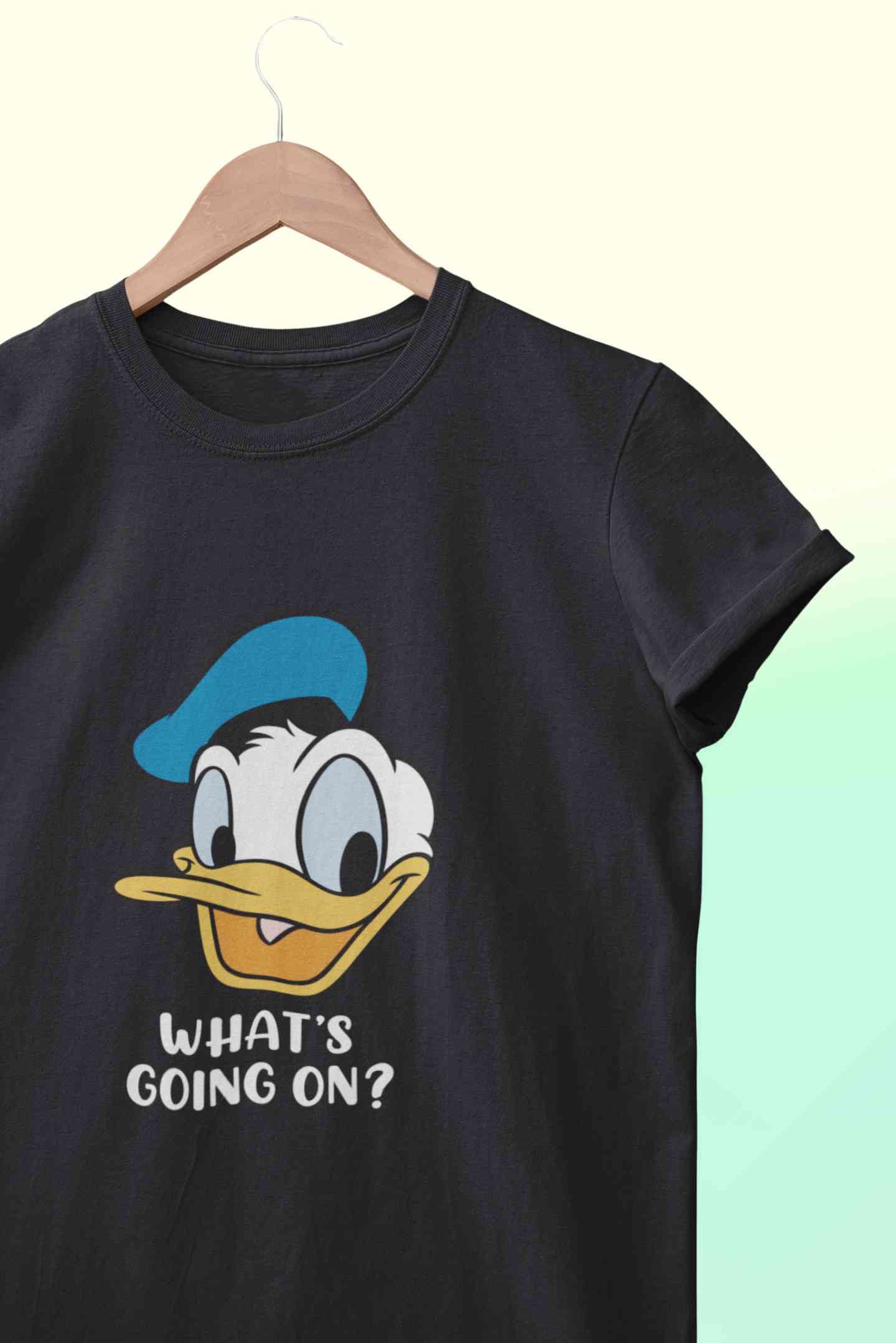 Whats Going On Women Half Sleeves T-shirt- FunkyTeesClub