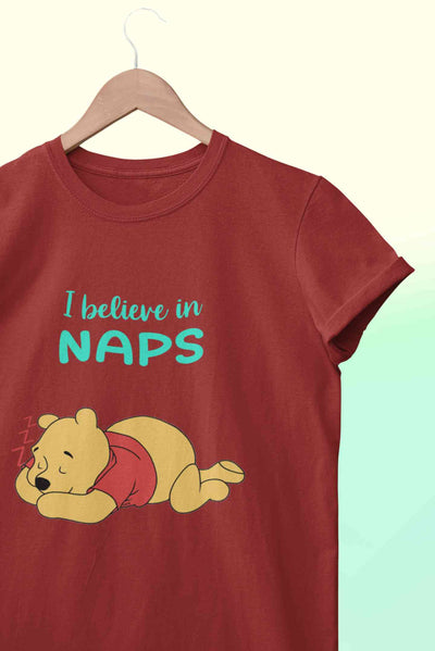 I Believe In Naps Mens Half Sleeves T-shirt- FunkyTeesClub