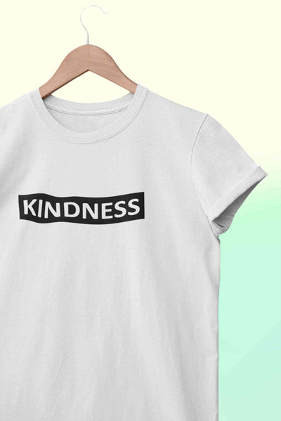 Kindness Women Half Sleeves T-shirt- FunkyTeesClub