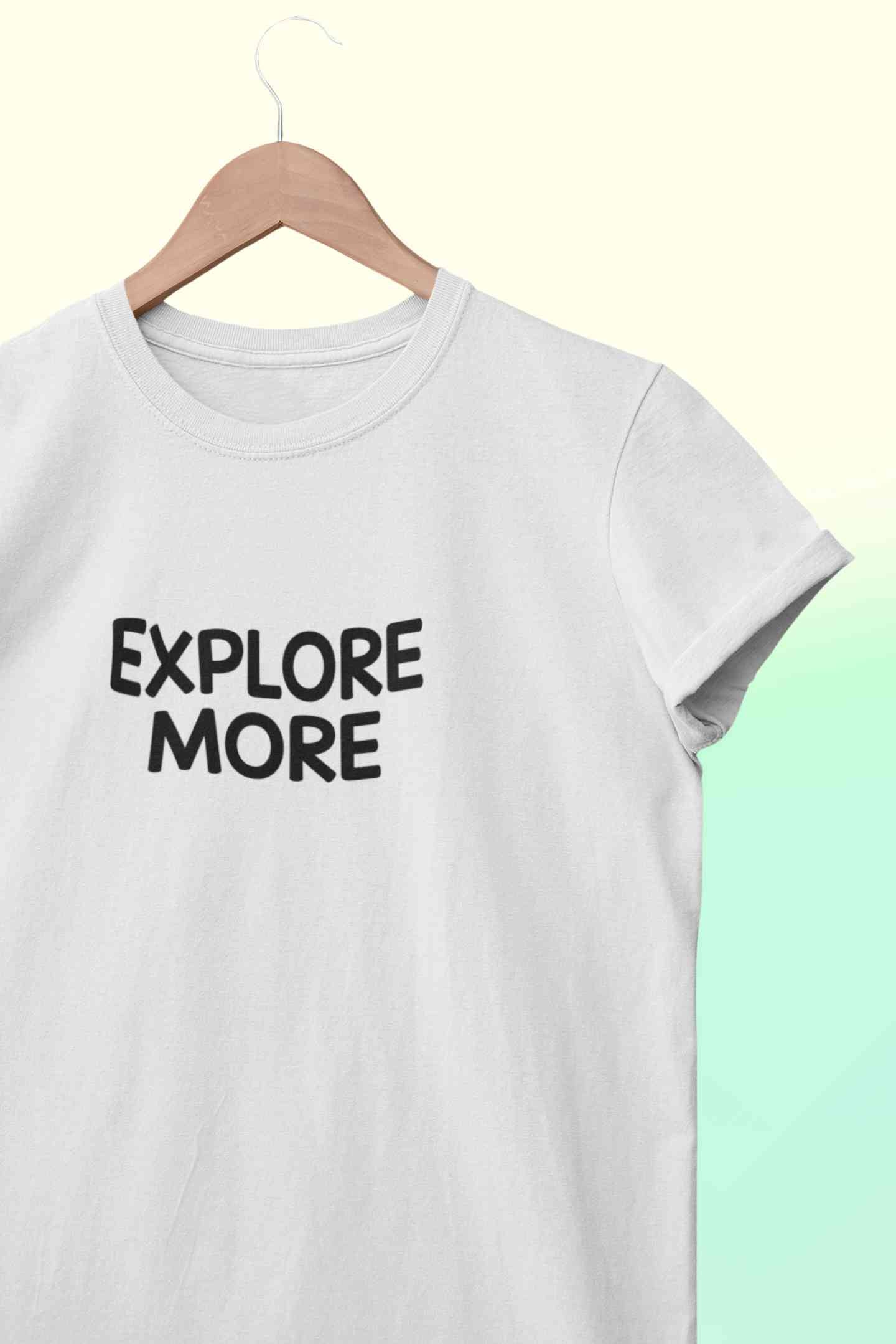 Explore More Mens Half Sleeves T-shirt- FunkyTeesClub