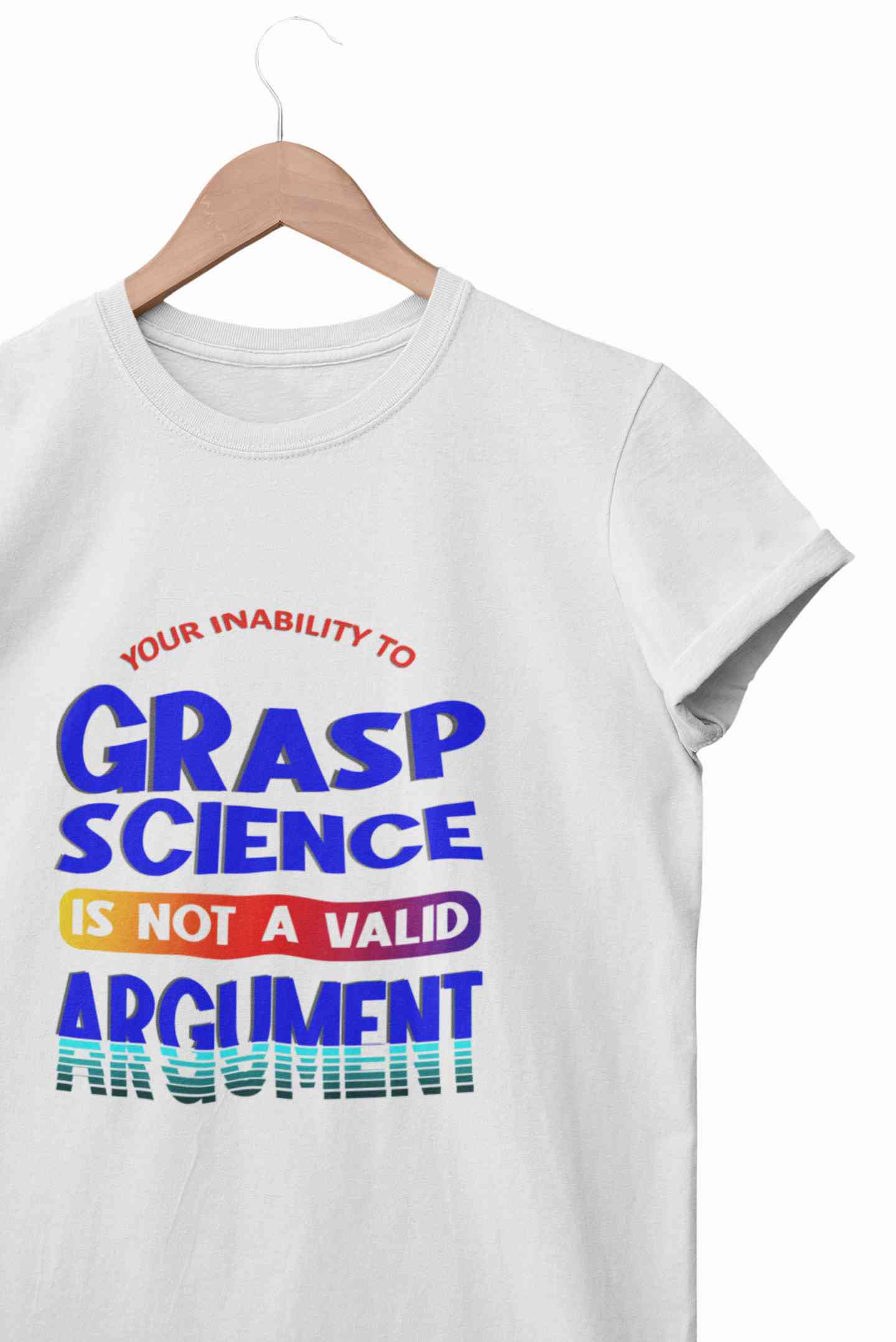 Not A Valid Argument Mens Half Sleeves T-shirt- FunkyTeesClub