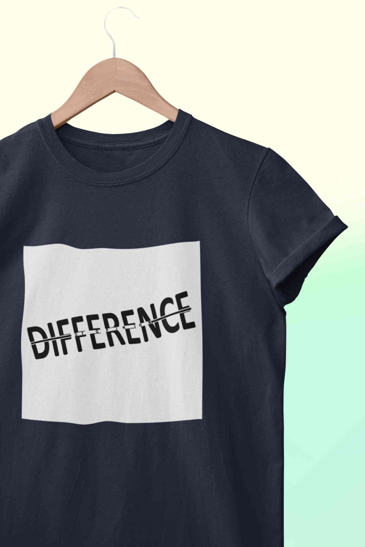 Difference Of Opinion Mens Half Sleeves T-shirt- FunkyTeesClub