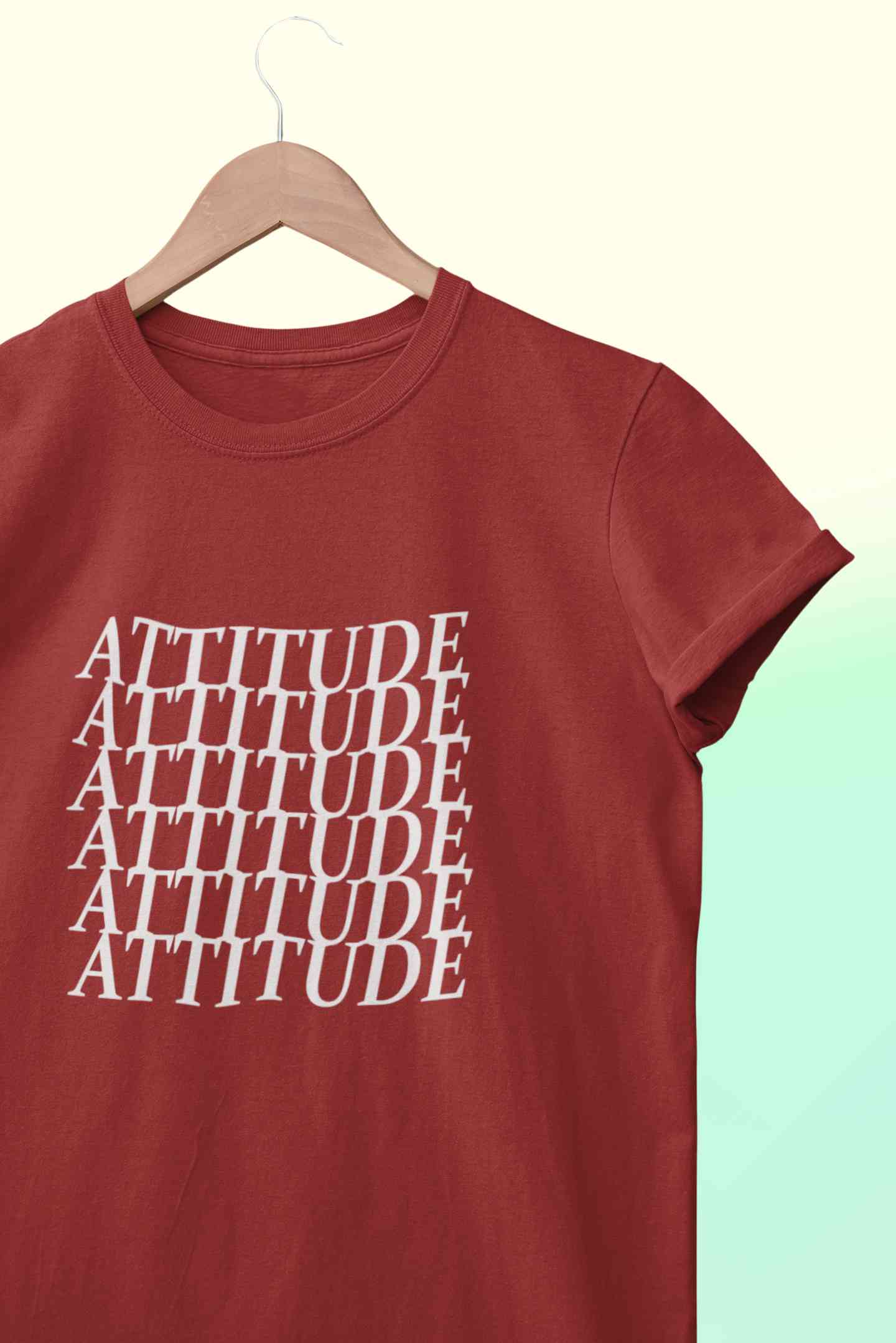 Attitude Women Half Sleeves T-shirt- FunkyTeesClub